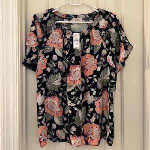 LOFT Outlet Short Sleeve Blouse